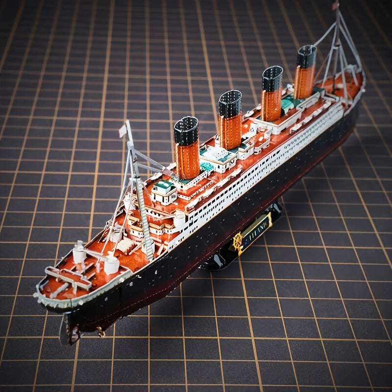 Titanic 3D Metallmodellkit – Detaljerad DIY-modell för kreativa hantverkare Carvallo