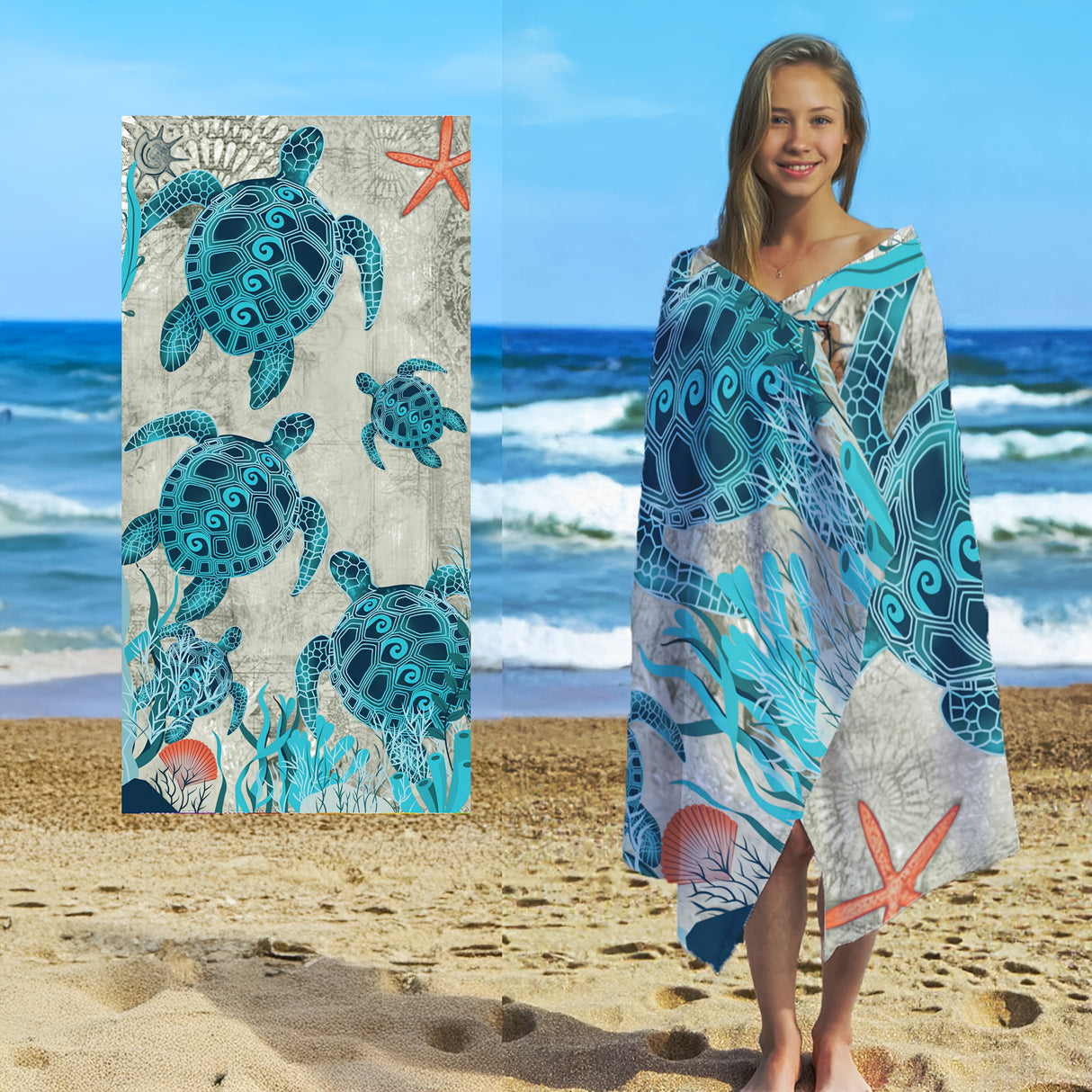 Mikrofiberstrandlakan – Mjukt, iögonfallande, stor passform MILA Sverige