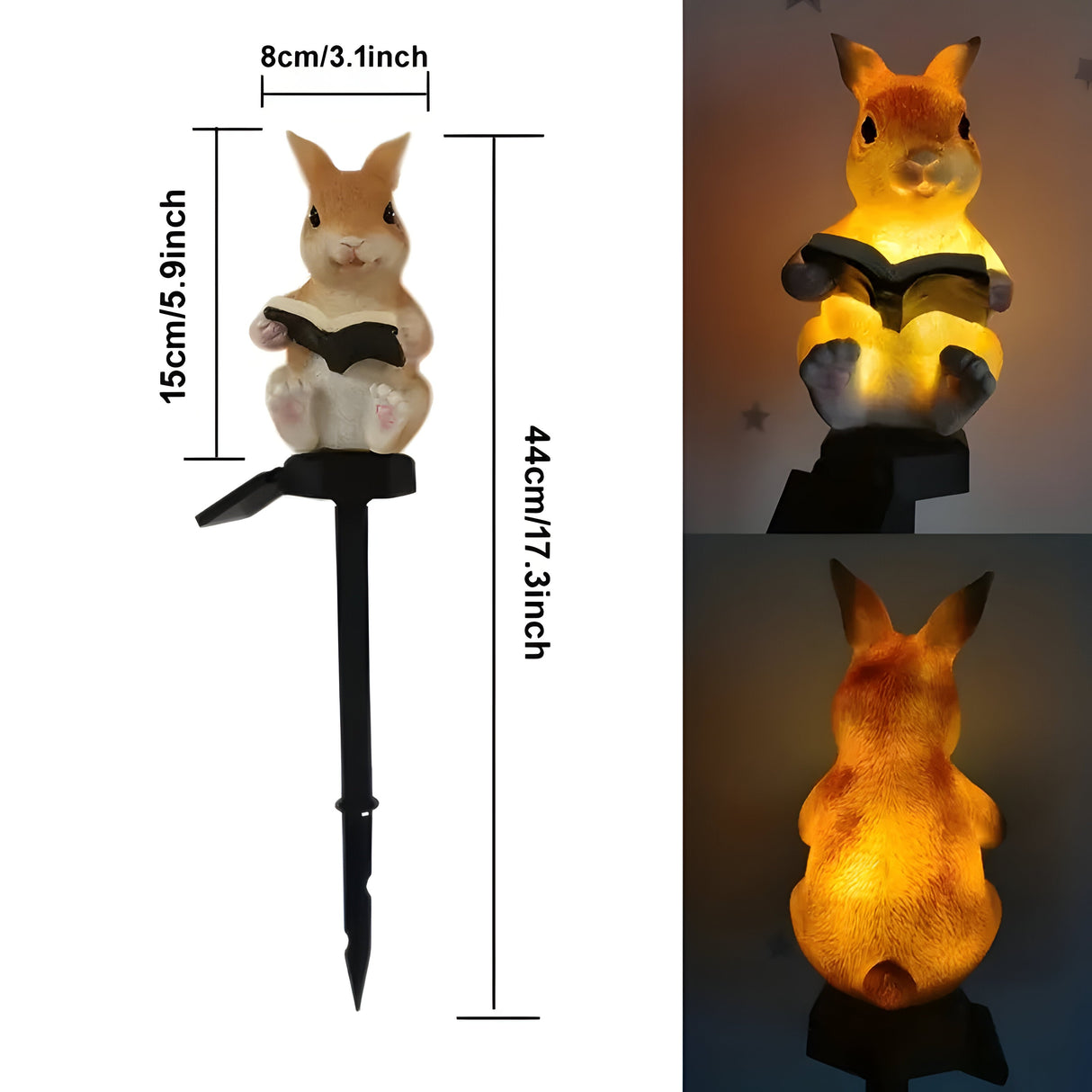 BunnyBright Light - Solar-Lesande-Kanin-Utomhusbelysning Carvallo