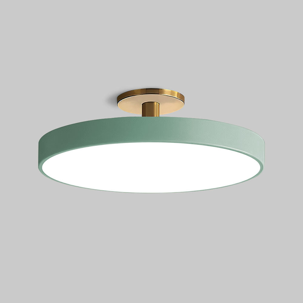 Modern Flush Mount Ceiling Light | 5.9×11.8–23.6 in | LED Rund Armatur | Hårdvara + Akryl | Brick by Brick Carvallo