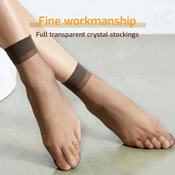 Carvallo | CrystalSocks - Osynliga, halkfria Crystal Silk strumpor Carvallo