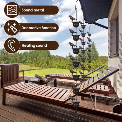 Carvallo – Dekorativ regn kedja för trädgård & terrass Carvallo