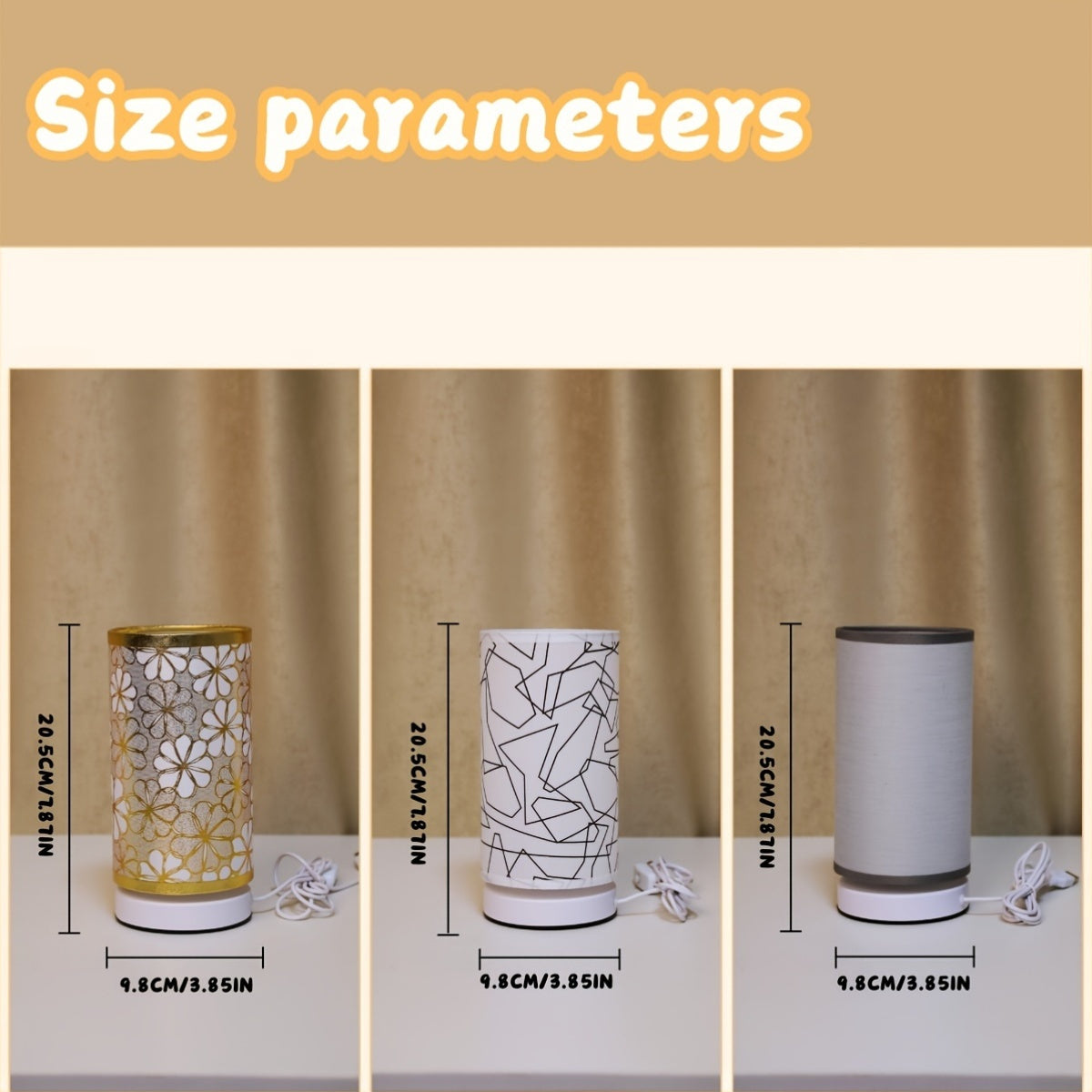 ModernLicht - Cylindrisk USB Bordslampa Carvallo