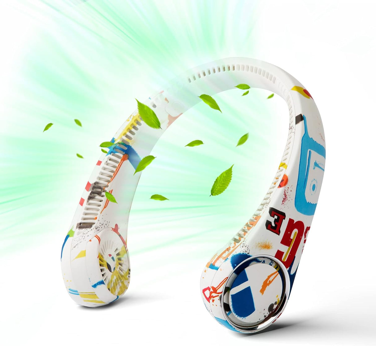 Bärbar nackfläkt - 360° bladlös kylning med USB-laddningsbart batteri MILA Sverige