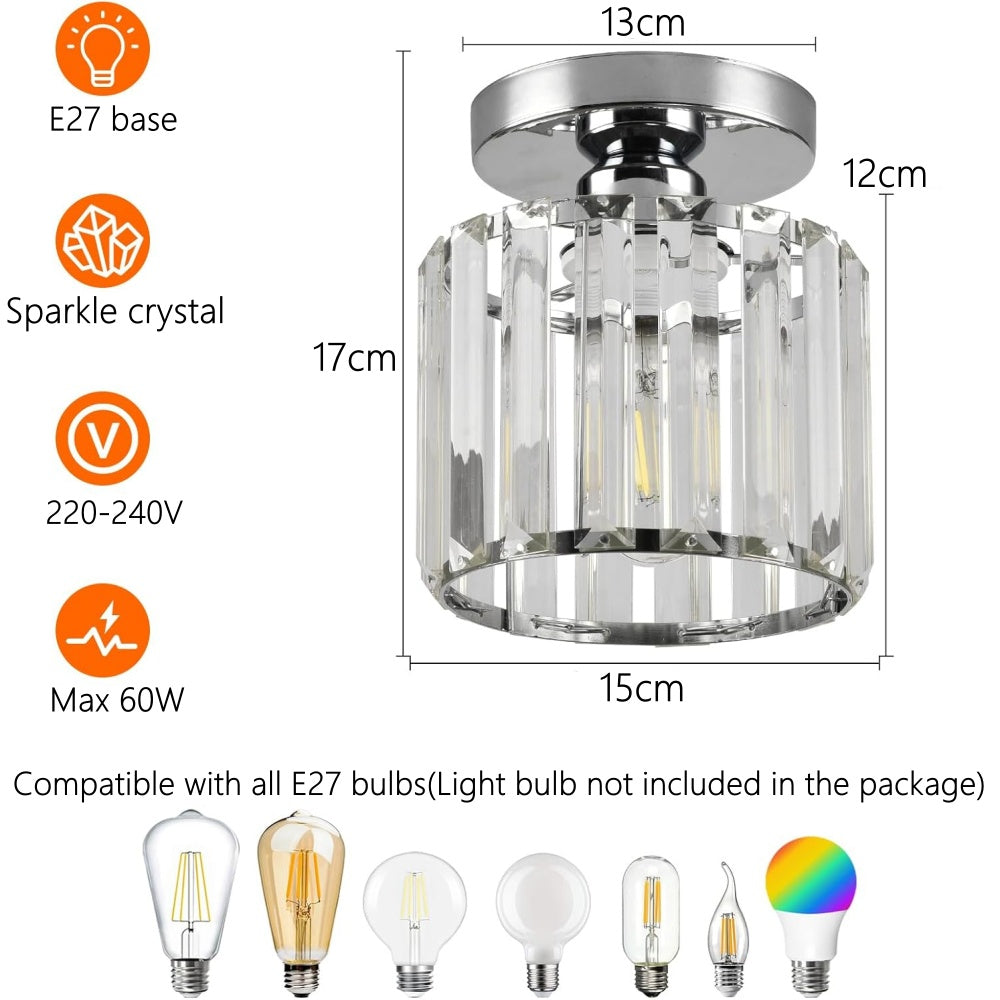 Glas Flush Taklampa för Hallway Carvallo