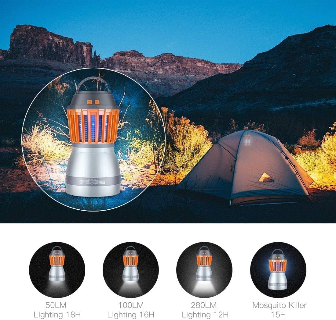 Solar LED mygglampa med integrerad lykta – Effektivt insektskydd och belysning för trädgård och camping Carvallo