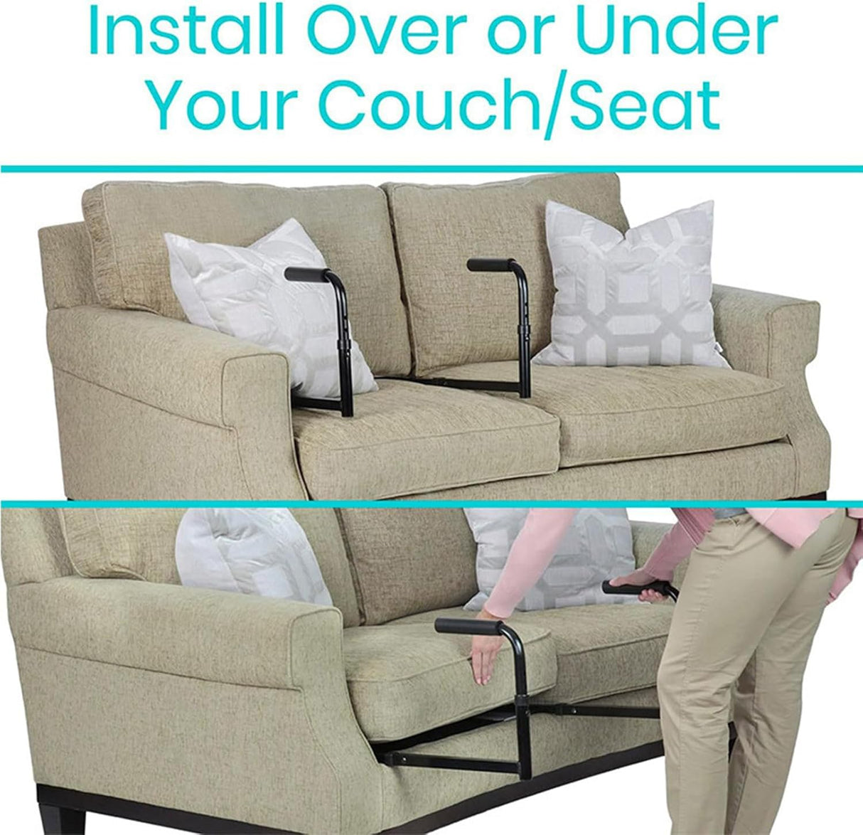 Kompakt och praktisk hjälpmedel för att resa sig för seniorer och personer med funktionsnedsättning Carvallo