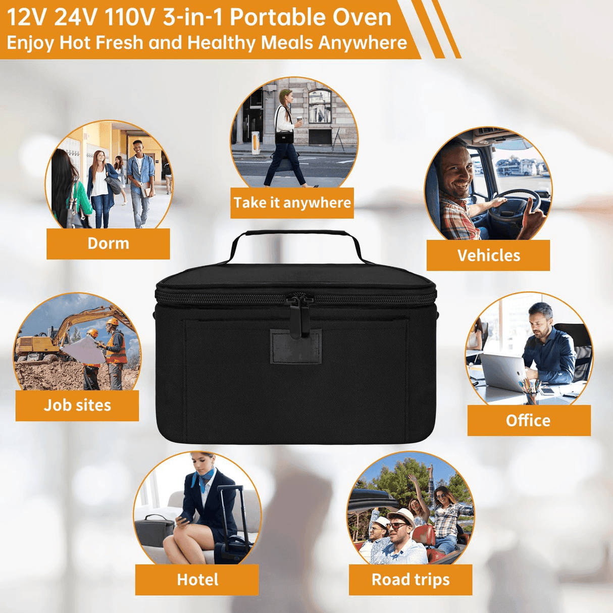 Portabel Matvärmare Lunchlåda – Elektrisk Värmekontainer för Måltider På Språng Carvallo