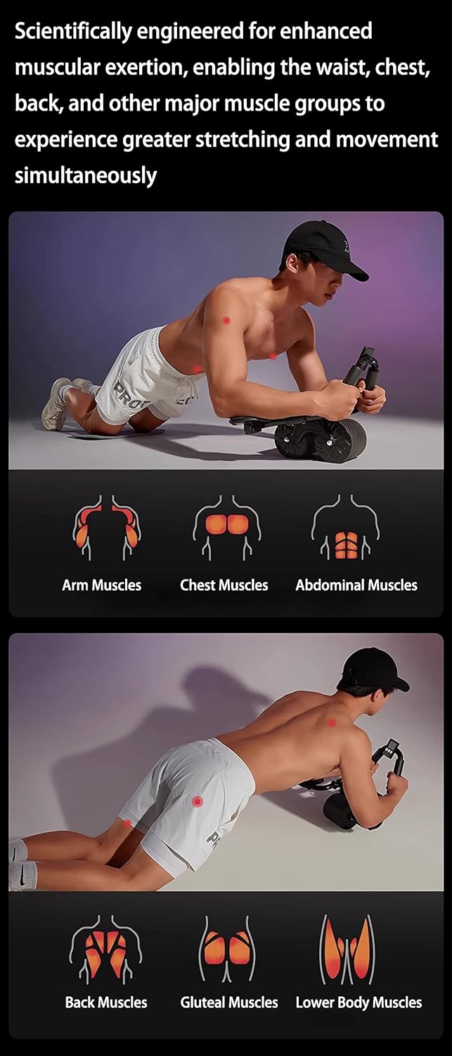 Royaleva Ab Roller Wheel med armstöd för kärnstyrka Carvallo