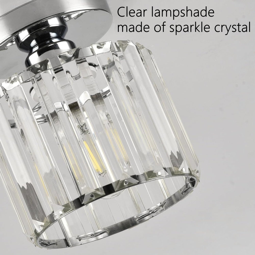 Taklampa Kristall Flush Mount Modern Armatur Carvallo