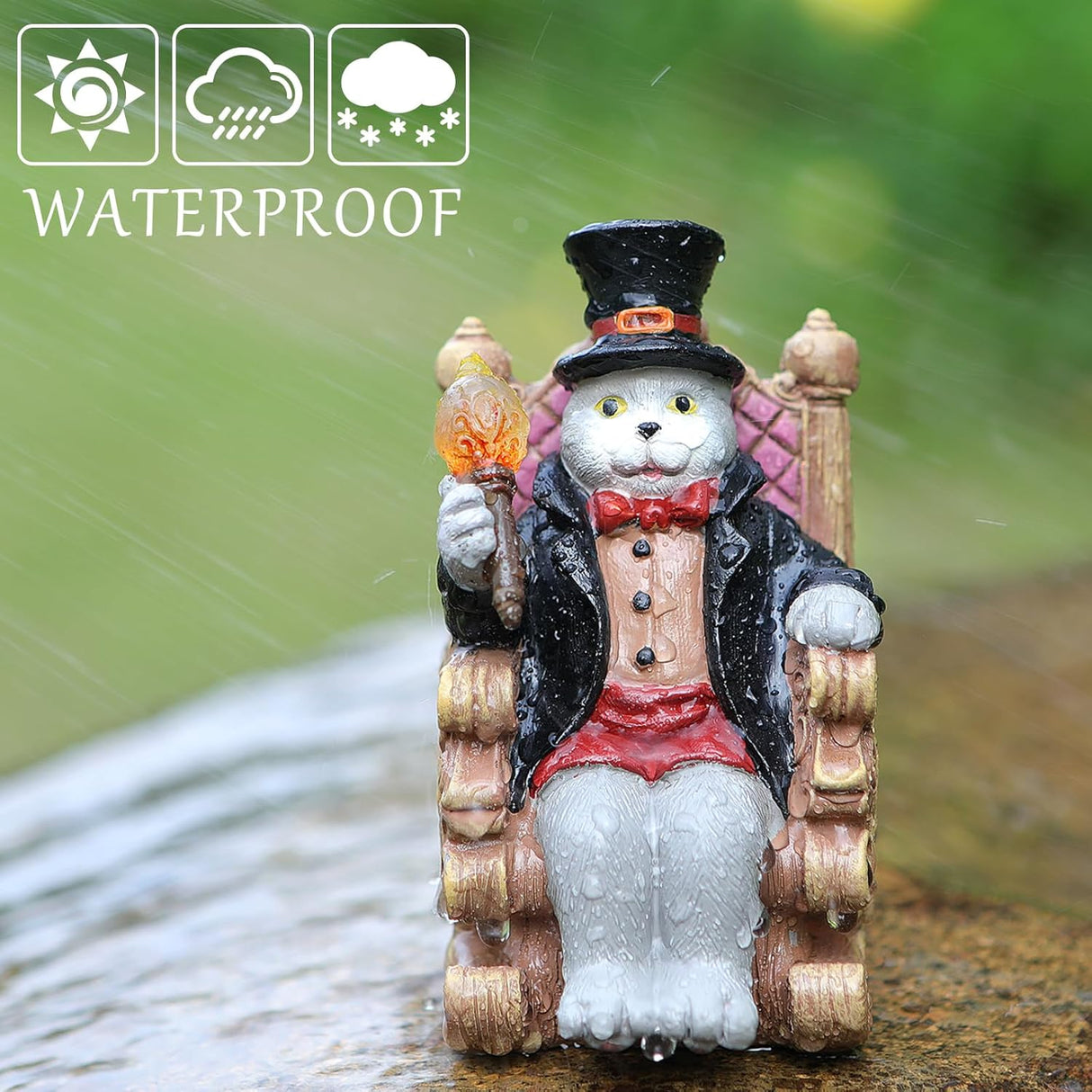 Nyckfull minidekoration för uteplats, gräsmatta och älvträdgård MILA Sverige