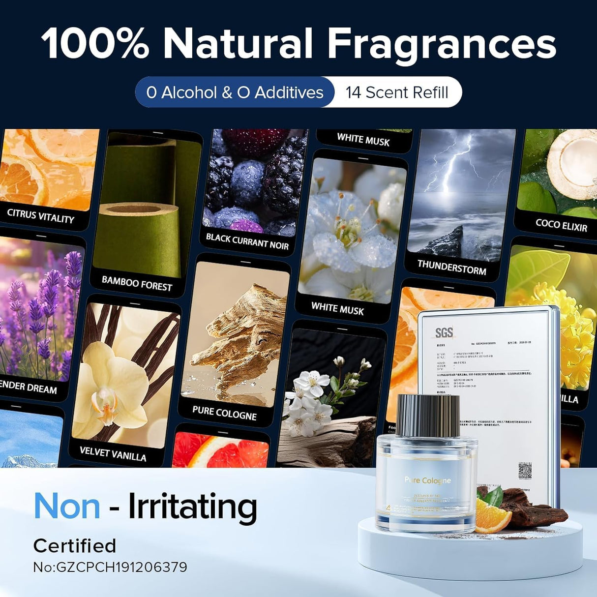 Royaleva Smart Bil Luftfräschare med Anpassade Dofter Carvallo