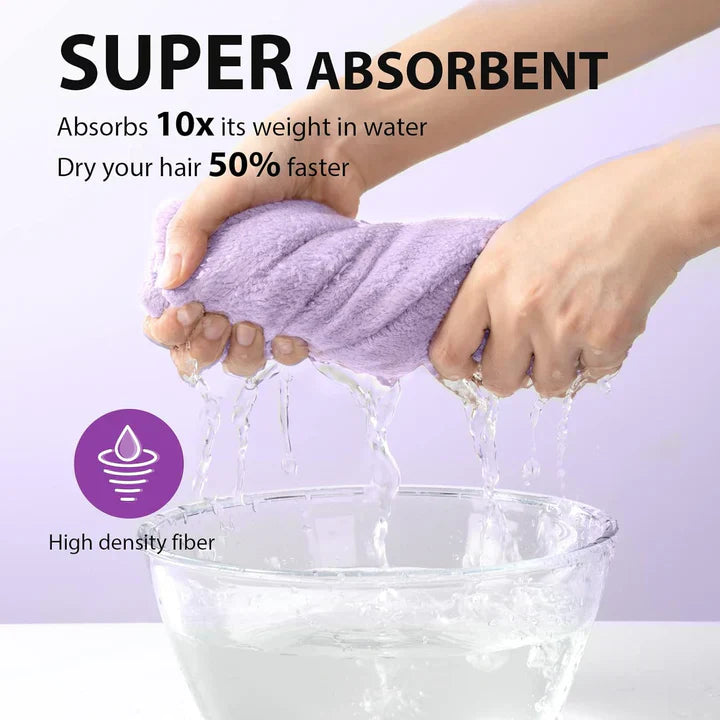 Mikrofiber-hårhandduk-set | 3-pack för snabb torkning Carvallo