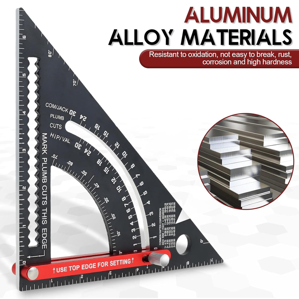 AngleMaster – Precisionsjusterbar vinkellinjal i aluminiumlegering | Slitstarkt layoutverktyg MILA Sverige