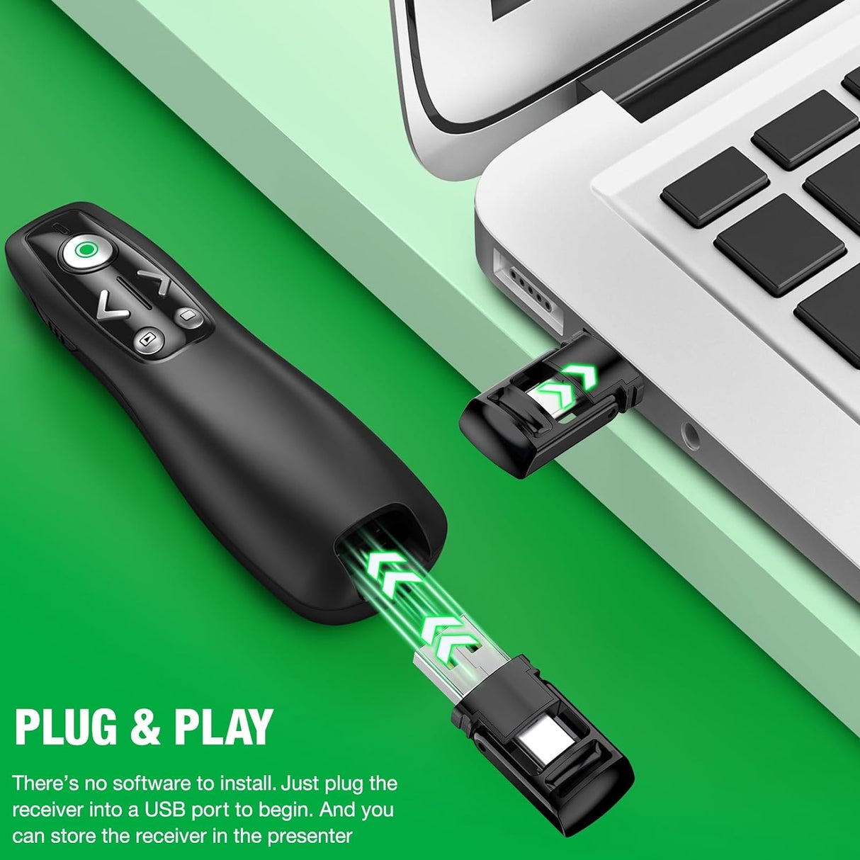 Presentation Remote Trådlös USB Laser Klicker Carvallo