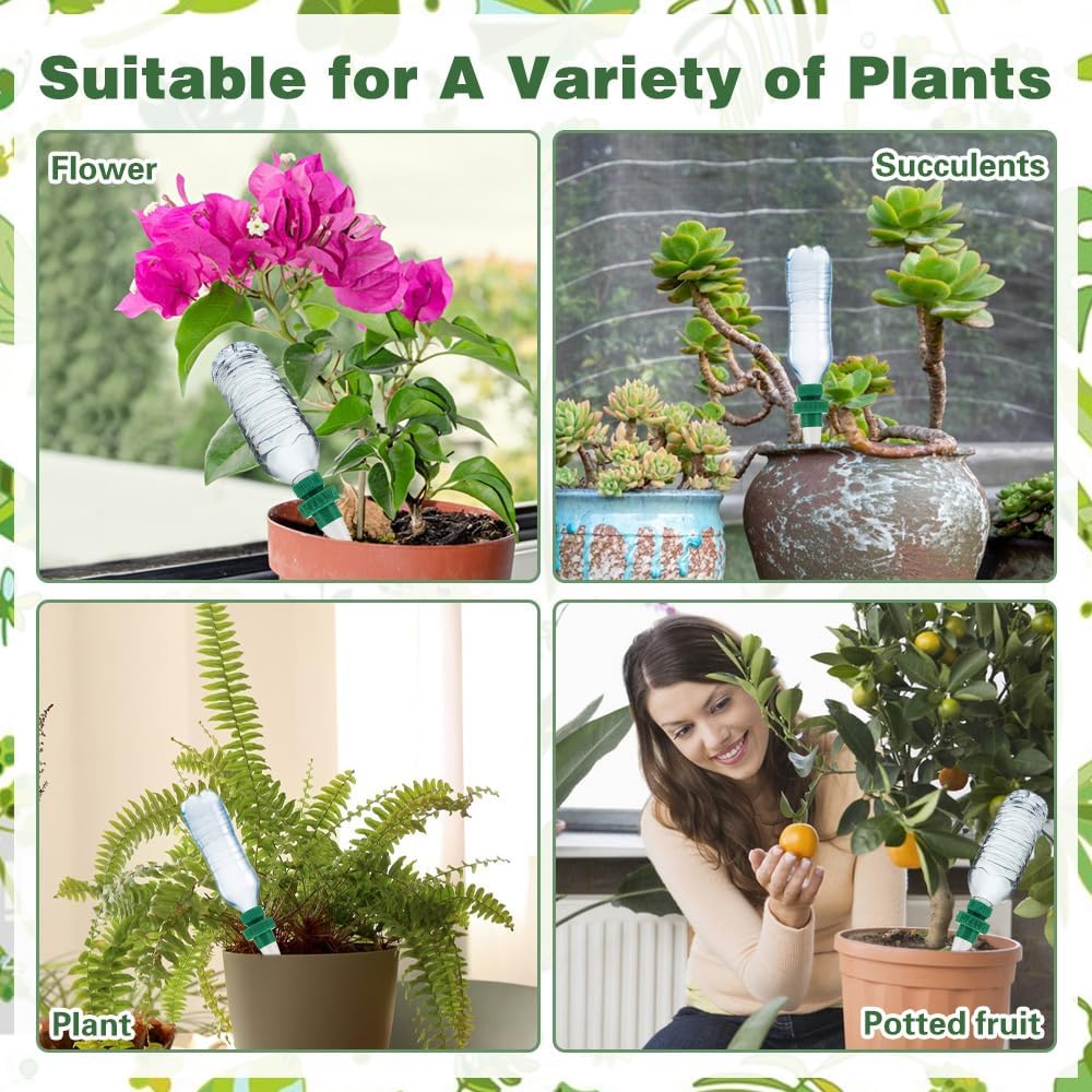 Självvattnande spetsar för växter – Automatiska droppspetsar för flaskor Carvallo