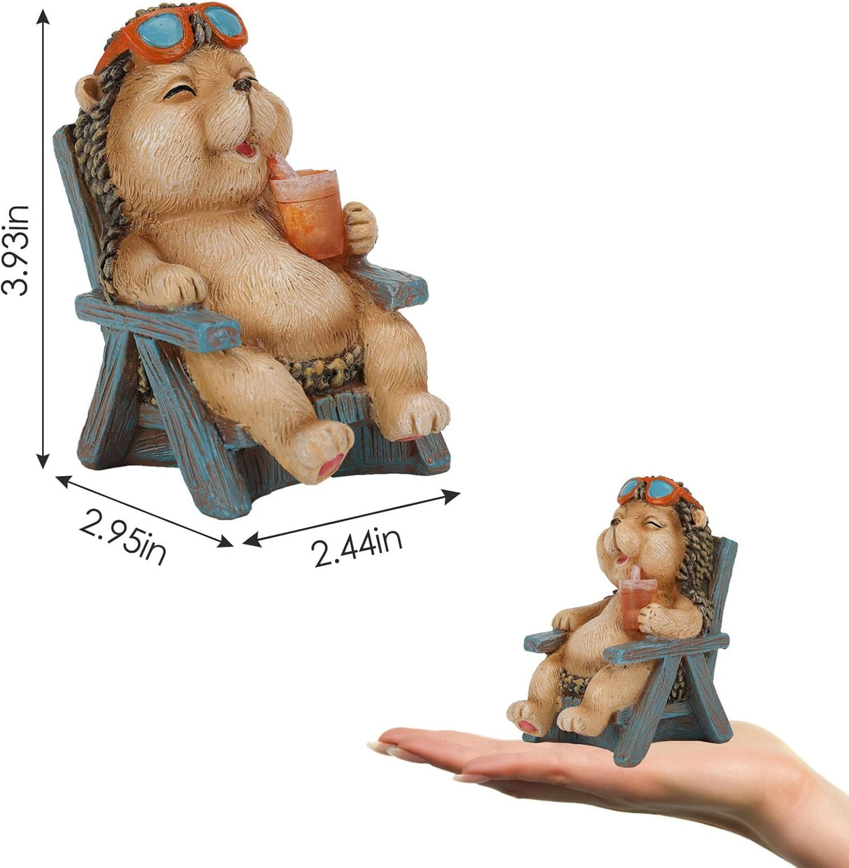 Nyckfull minidekoration för uteplats, gräsmatta och älvträdgård MILA Sverige