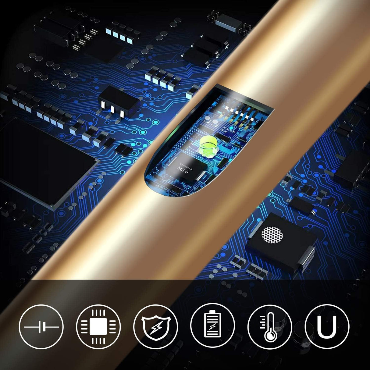 Elektrisk USB-tändare med flexibel nacke Carvallo