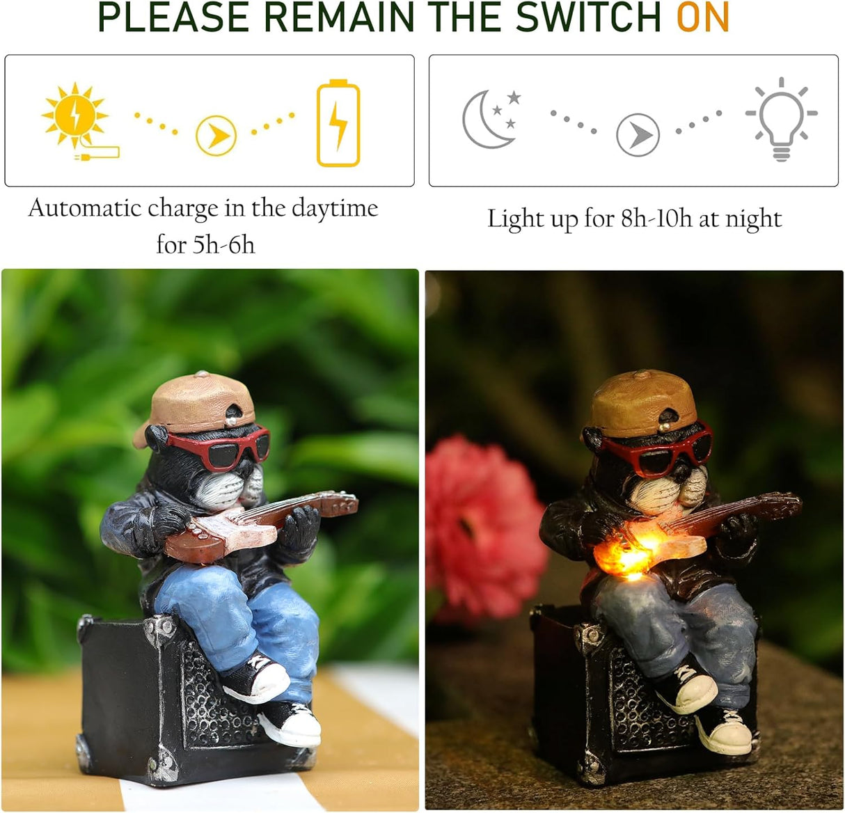 Nyckfull minidekoration för uteplats, gräsmatta och älvträdgård MILA Sverige