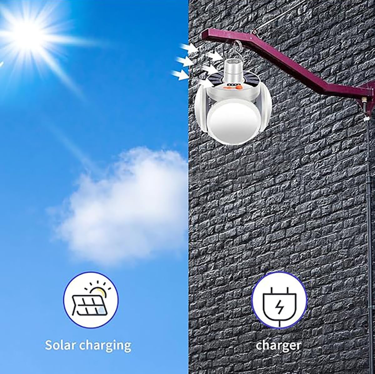 Praktisk Solär Utomhus- och Campinglampa Carvallo