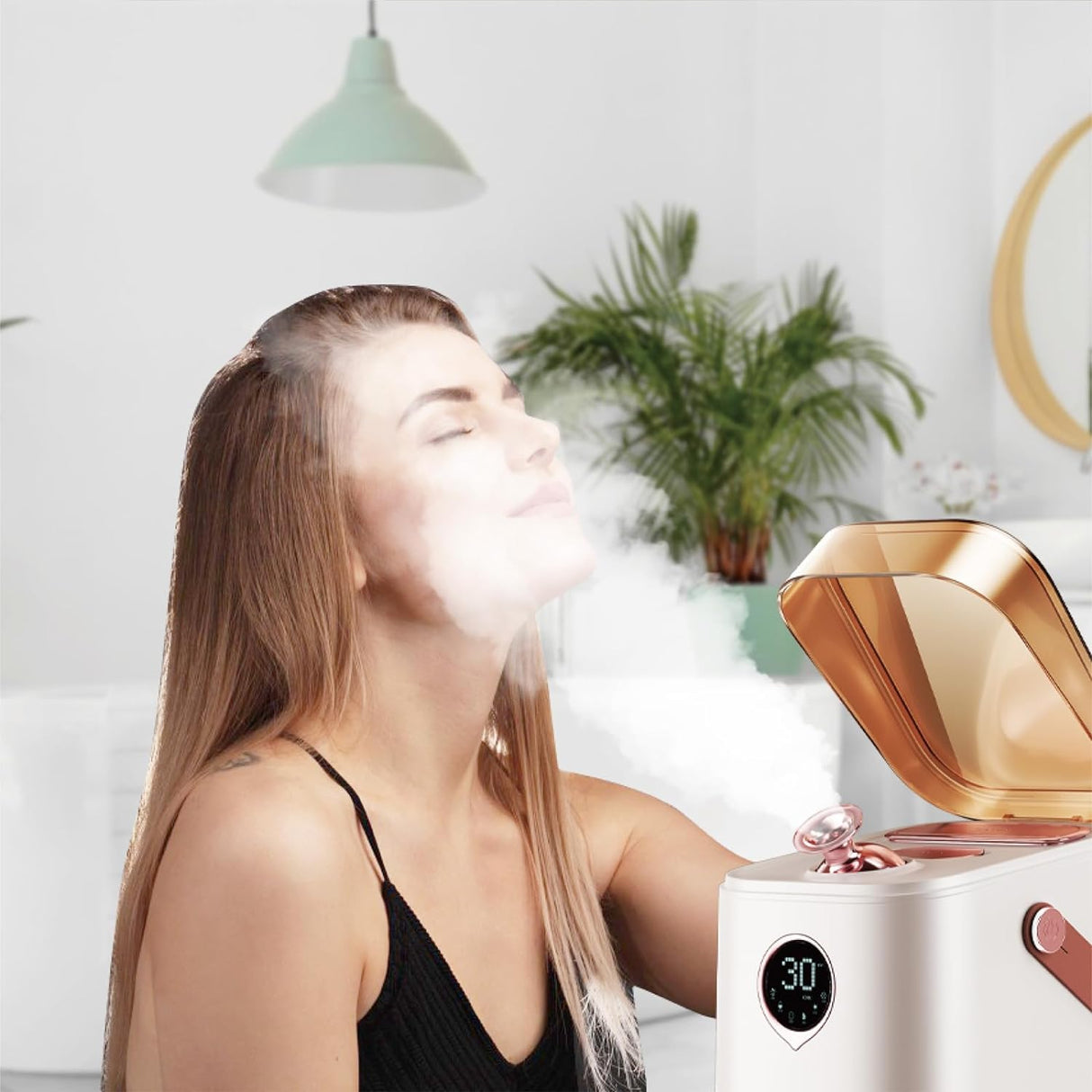 Professionell 6-i-1 Ionic Ansiktsångare för Djup Hudrengöring Carvallo