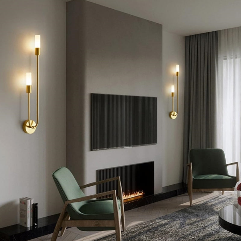 Vägglampa Guld LED Modern Sänglampa Carvallo