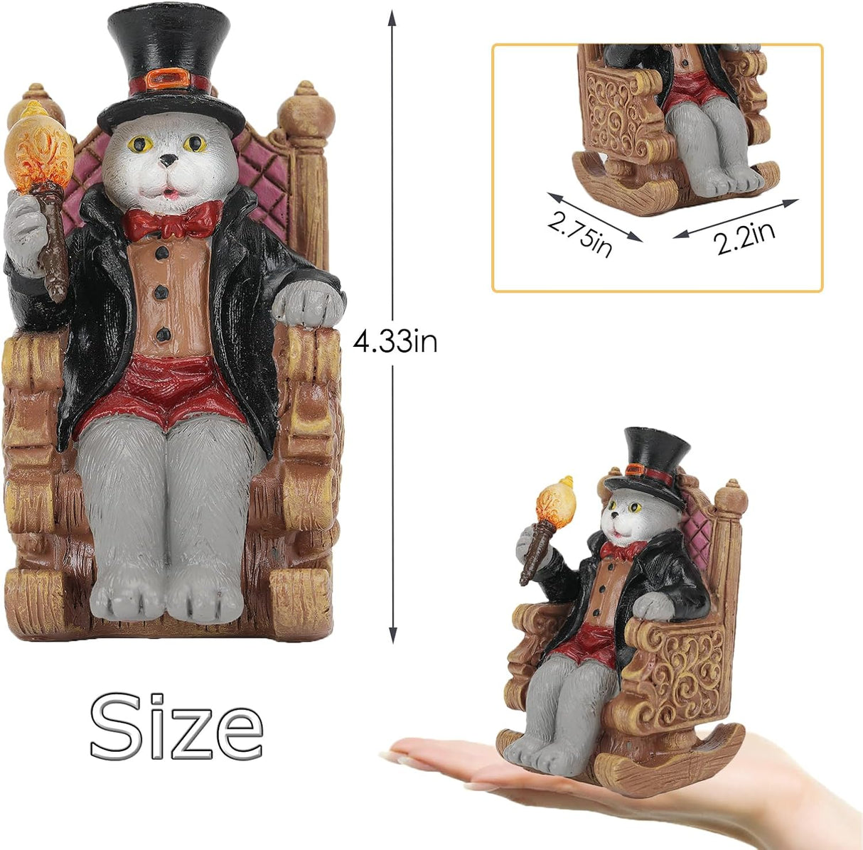 Nyckfull minidekoration för uteplats, gräsmatta och älvträdgård MILA Sverige