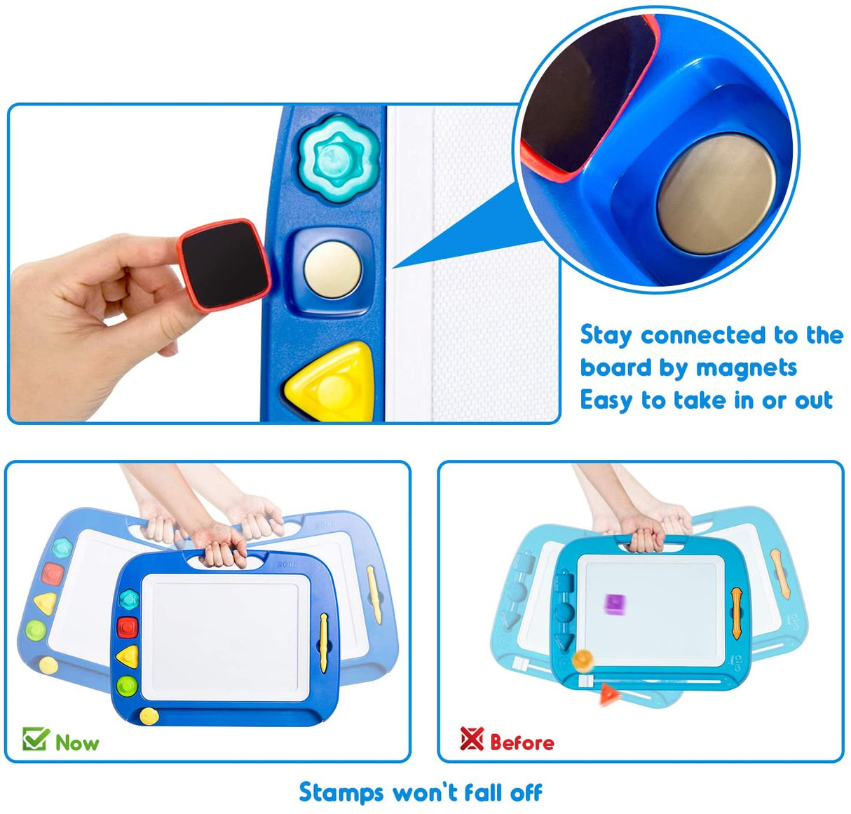 Magnetisk ritplatta för barn kreativt kul Carvallo