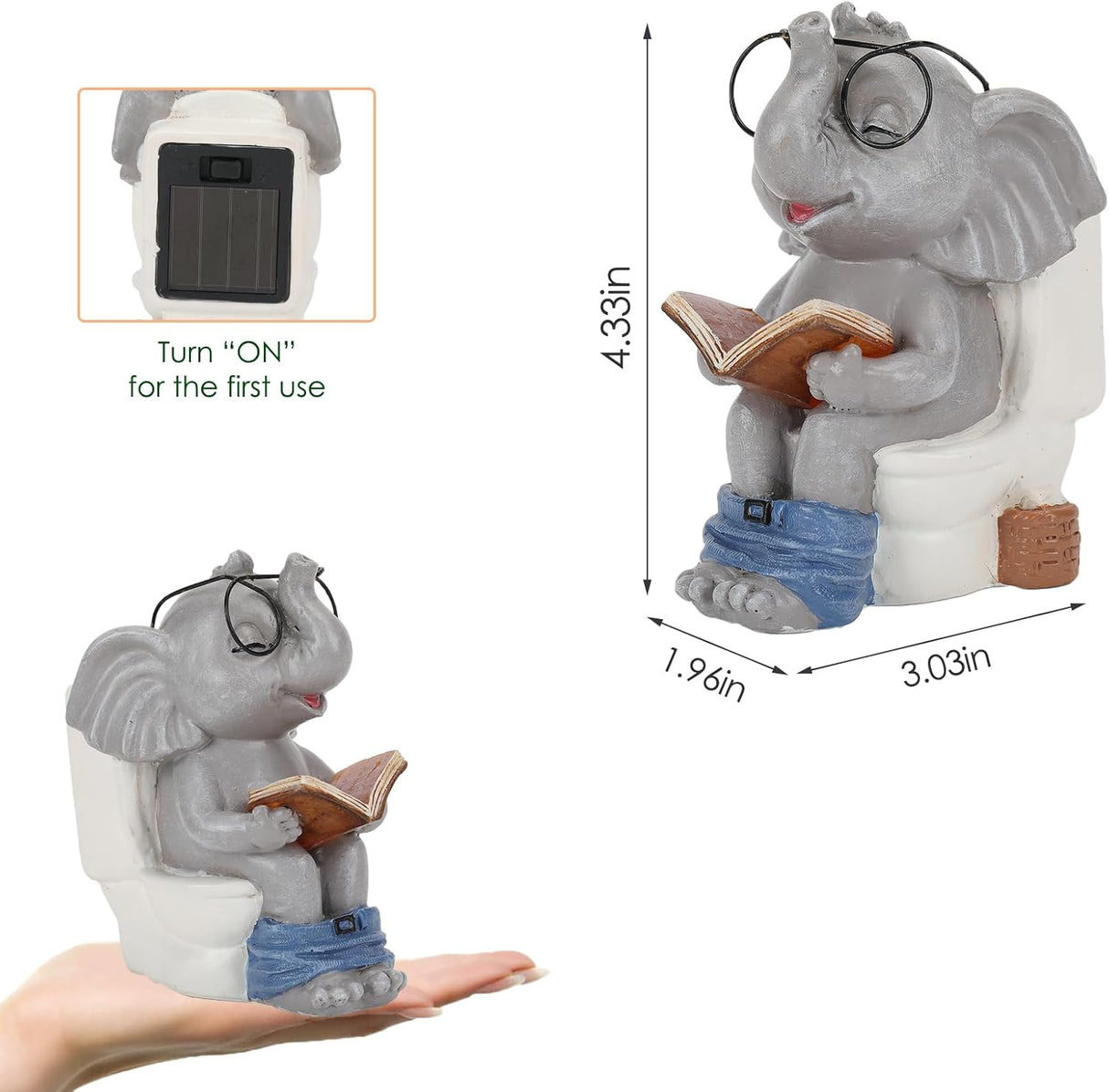 Nyckfull minidekoration för uteplats, gräsmatta och älvträdgård MILA Sverige