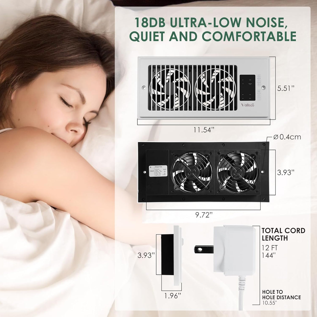 Luftventilationsboosterfläkt med fjärrkontroll Carvallo