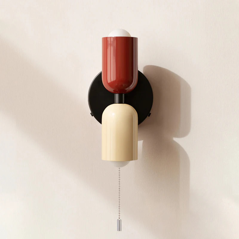 Vägglampa Modern Dubbel Glas Sconce Armatur Carvallo