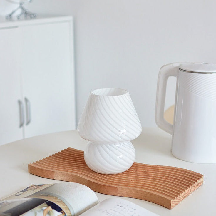 Glas Piltable Lampor | Varm LED Glöd | 7,5" Retro Design | USB eller Stickkontakt | Färgglad Vintage Stil Carvallo