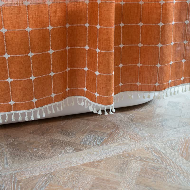 Vintage Inspirerad Rutig Duschgardin Carvallo