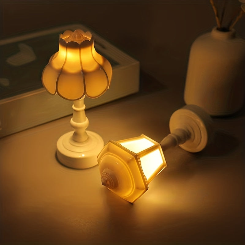 LumiDeco - Retro LED Mini Bordslampa Heminredning Nattlampa Carvallo