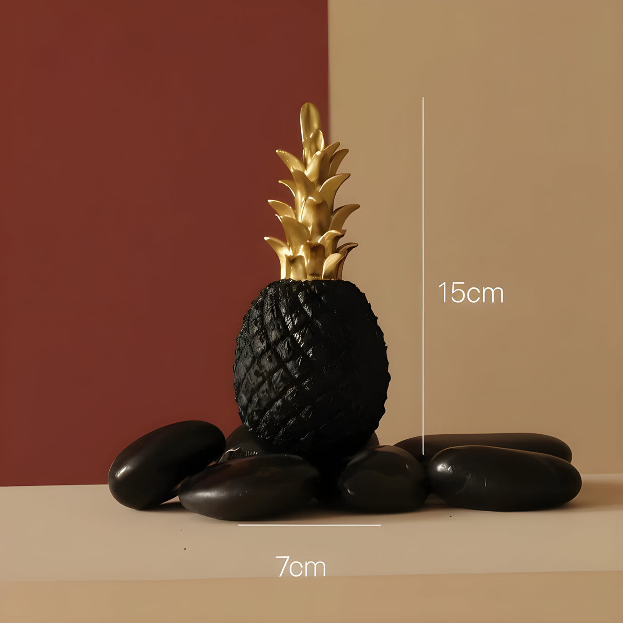 PineGlow Decor - Dekorativ Ananas-Ananas-Vardagsrumsdekor Carvallo
