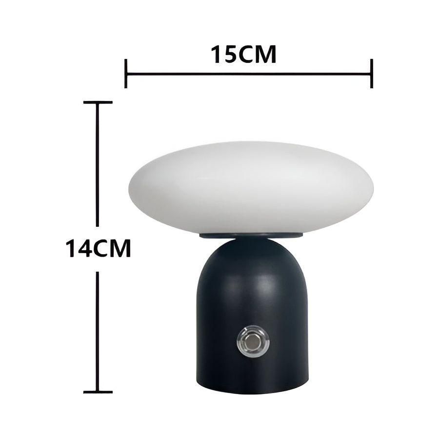 Mari Luxe - Nordisk lyx svamplampa med smart touch - Bordslampa utan sladd Carvallo