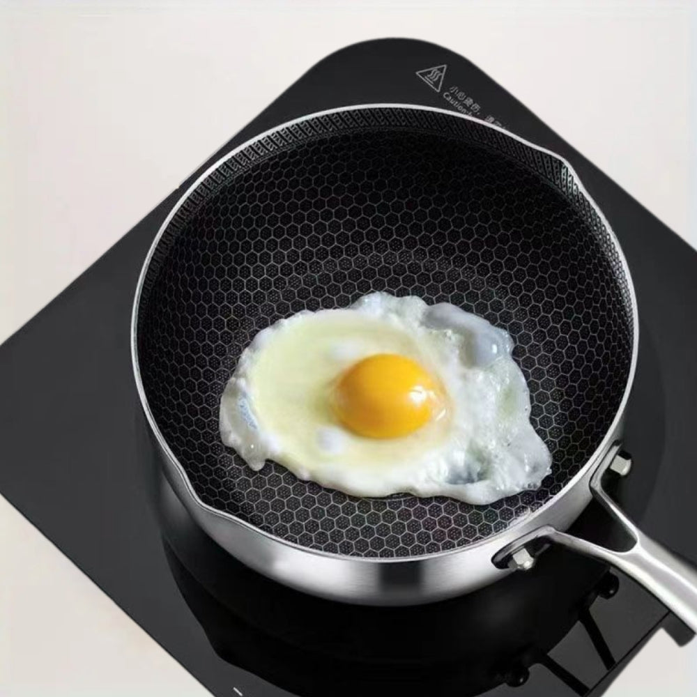 Modern Kastrull i Rostfritt Stål med Glaslock Carvallo