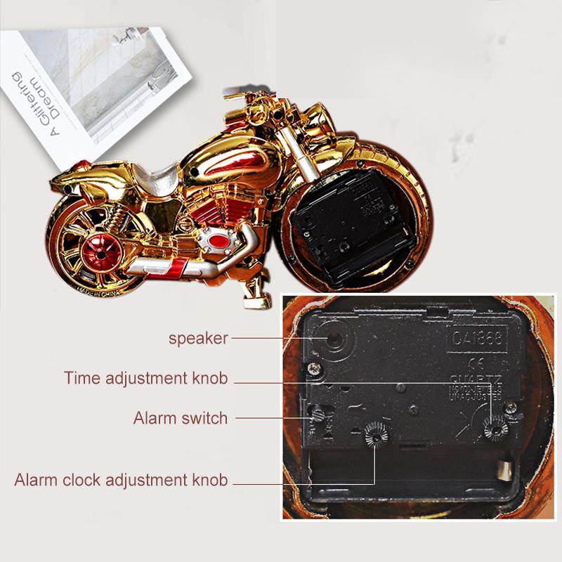 MotoTime – Unik motorcykelklocka med dekorativ design Carvallo