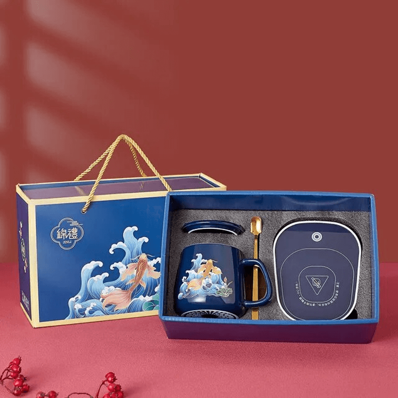 Ceramikmugg Presentset-Kök-BB-Stil 3-Blå-Presentuppsättning-Hemnix