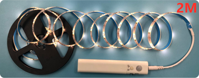 LED Ljuslister med fjärrkontroll – 2 meter flexibel strip för dekorativ belysning i skåp och hyllor Carvallo