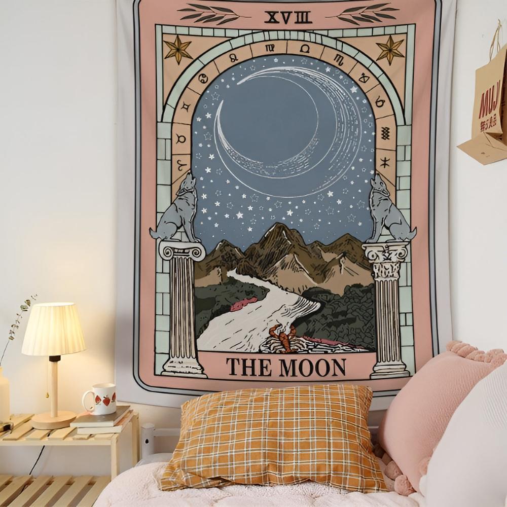Moon Tarot Tapestry Blanket Carvallo