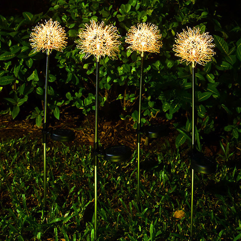 Carvallo - Vattentät solcellsträdgårdslampa i maskrosdesign Carvallo