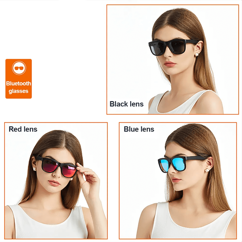 Smarta Bluetooth-glasögon med Högtalare-Personligt-BB-Hemnix
