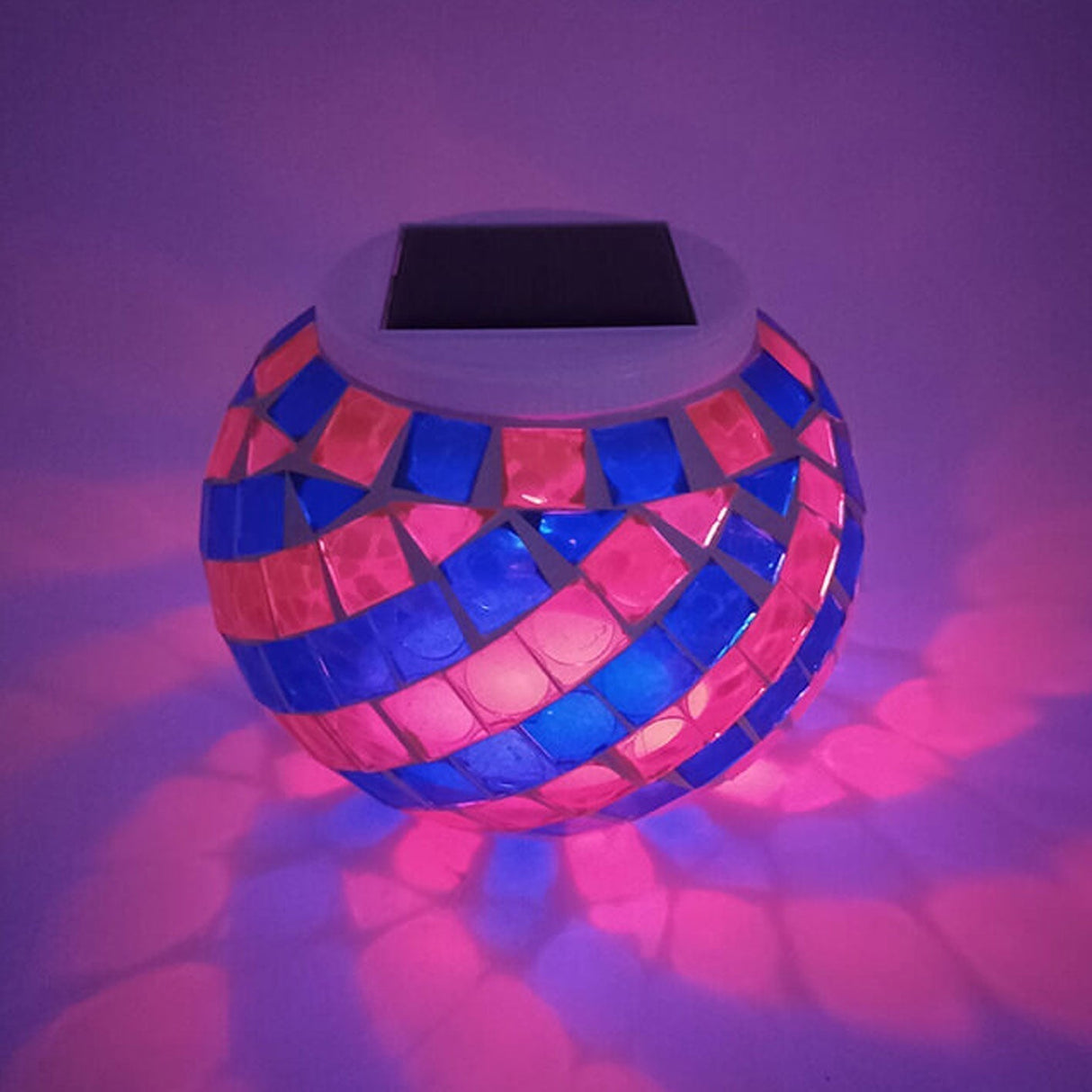 Solar LED-målat glasljus – spiralmönster för utomhuselegans MILA Sverige