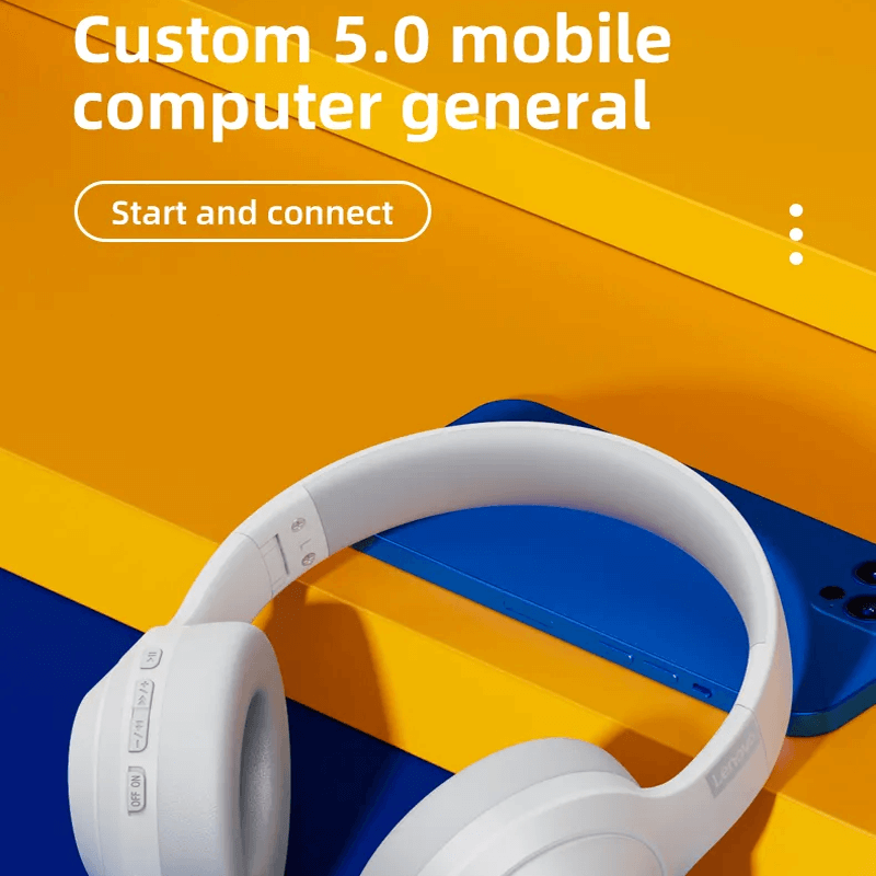 TH10 Trådlösa Stereohörlurar 3D Ljudteknik HiFi Högtalare 12h Batteritid - Kristallklar Ljud-headphone-BB-Hemnix