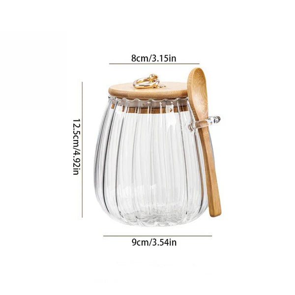 Lufttät och fuktbeständigt förvaringsglas - Återförslutningsbart Carvallo