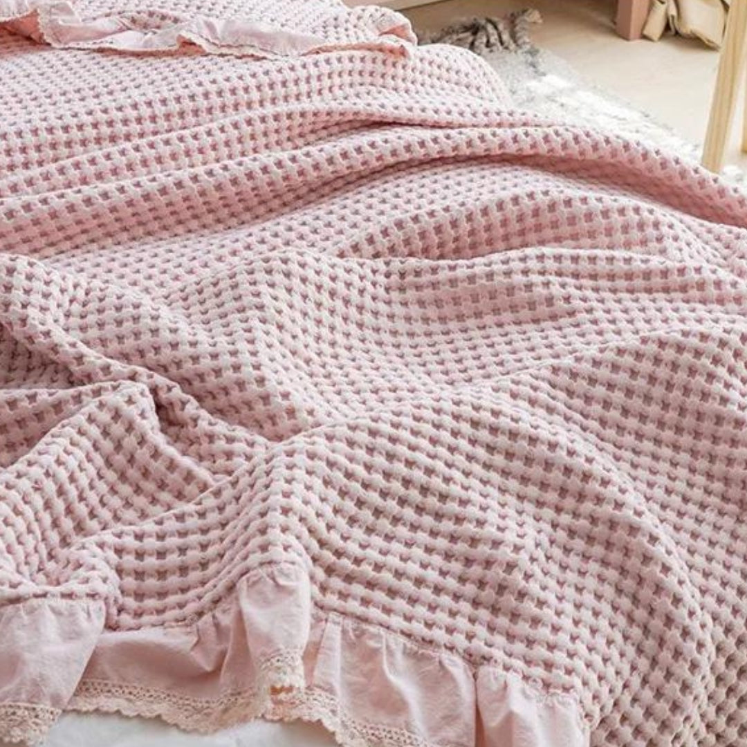 Olivia Waffle Kastanjefilt Carvallo