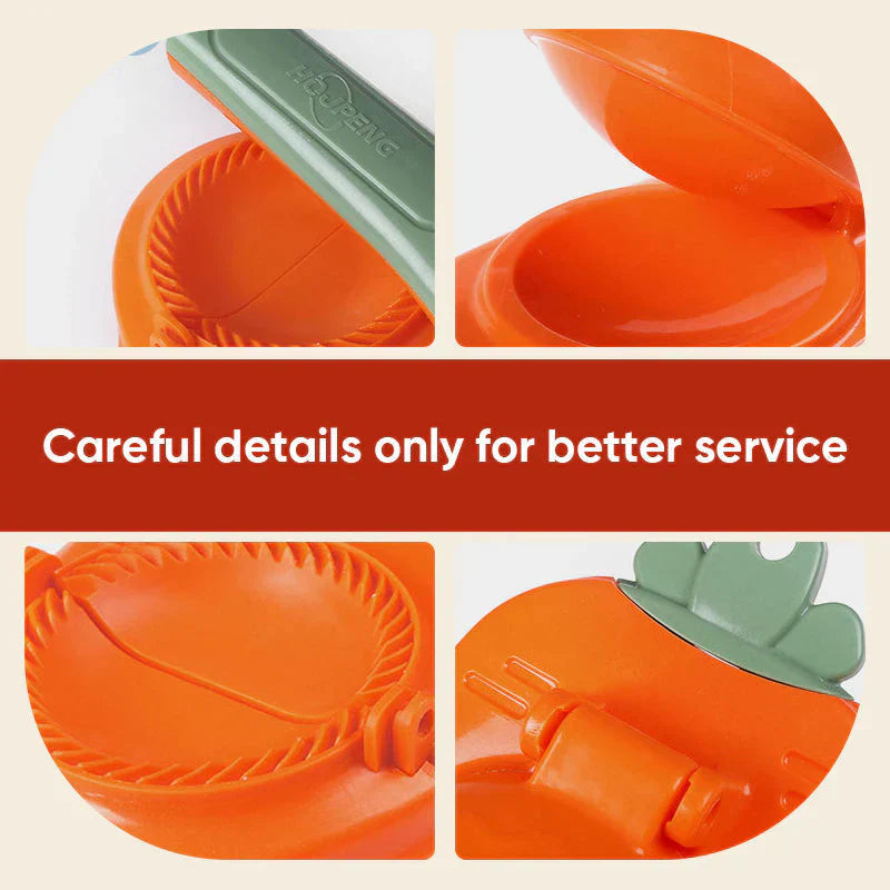 Knödel-form med hävstångsmekanism för snabba och jämna degfickor Carvallo