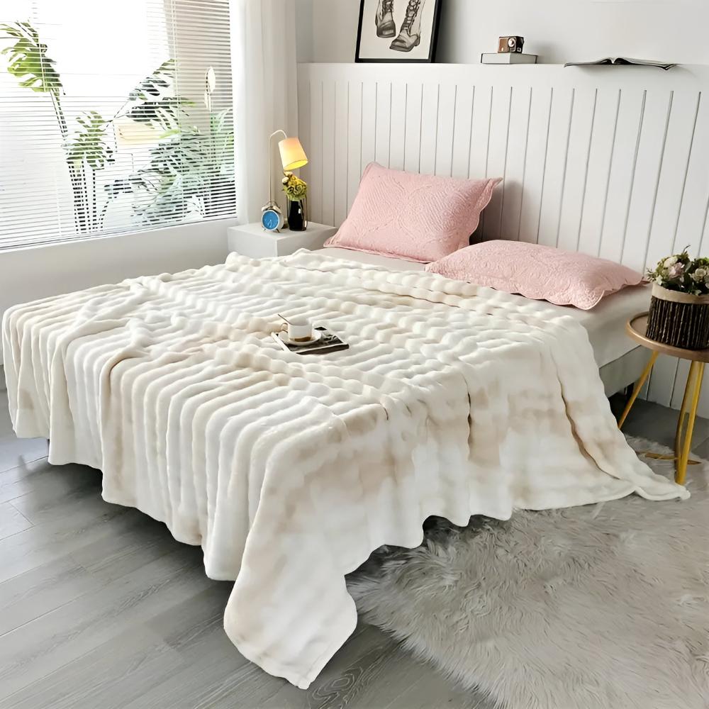 Ripple Tie-Dye Fusk Päls Filt Carvallo