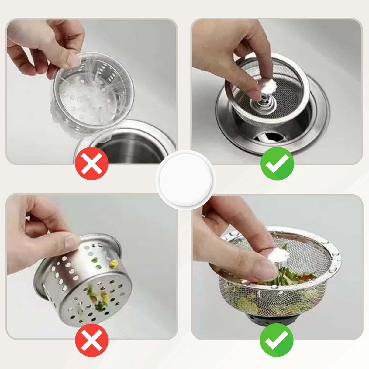 DrainGuard – Rostfritt stålfiltr med anti-igensättningsnät MILA Sverige